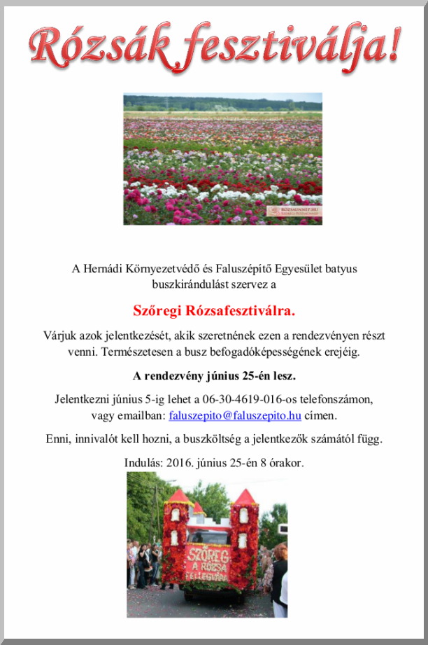 Rózsák fesztiválja
