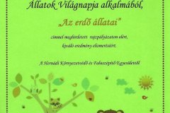 Állatok világnapja 2015. - oklevél