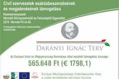 Civil szervezetek eszközbeszerzésének és megjelenésének támogatása