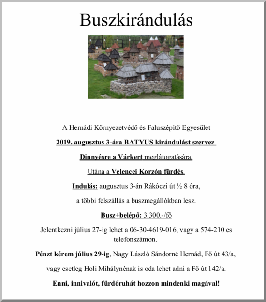 Buszkirándulás