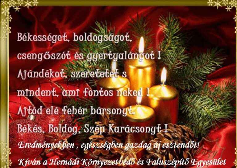 Boldog, békés karácsonyt kívánunk!