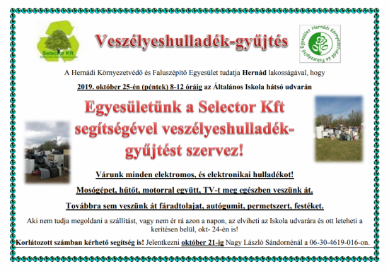 Veszélyeshulladék-gyűjtés